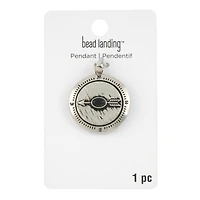 Silver Metal Compass Pendant by Bead Landing™