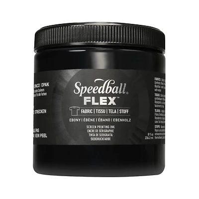 Speedball® Flex™ 8oz. Ebony Fabric Screen Printing Ink