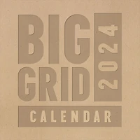 TF Publishing 2024 Big Grid - Kraft Wall Calendar