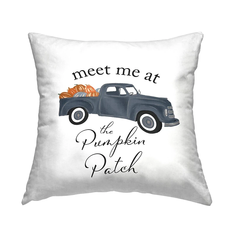Stupell Industries Pumpkin Patch Farmhouse Truck Throw Pillow