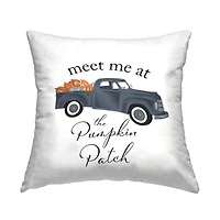 Stupell Industries Pumpkin Patch Farmhouse Truck Throw Pillow