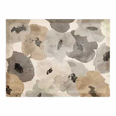 Neutral Floral Pattern Cotton Twill Placemat