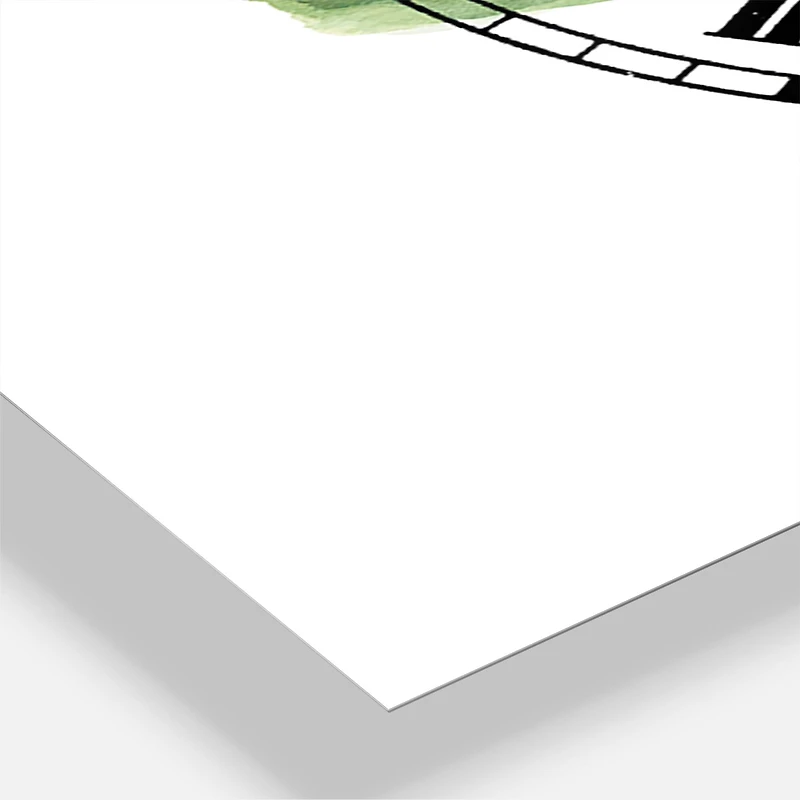 Designart 'Floursack Lemon I Farmhouse Multipanel Wall Clock