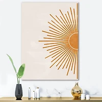 Designart - Orange Sun Print I