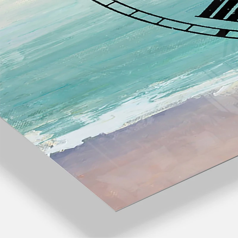 Designart 'From The Shore Traditional Multipanel Wall Clock