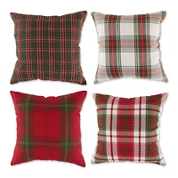 DII® Traditional Christmas Plaid Pillow Cover Set