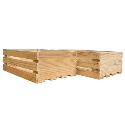 Wilson® Enterprises 12" x 5" Pine Handle Crates, 2ct.