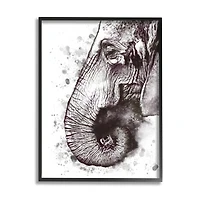 Stupell Industries Elephant Paint Splatter Framed Wall Art