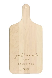 Gathered and Grateful 8" x 17" Maple Paddle Cutting Board