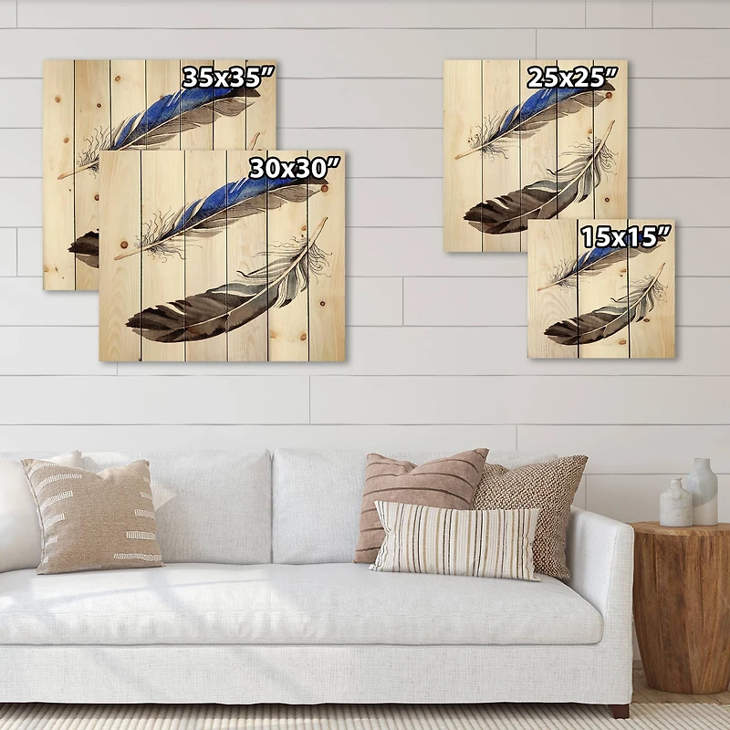 Designart - Colourful Boho Feathers III