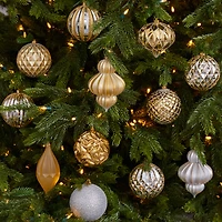 12ct. 4" Gold & Silver Shatterproof Luxe Ornament Set