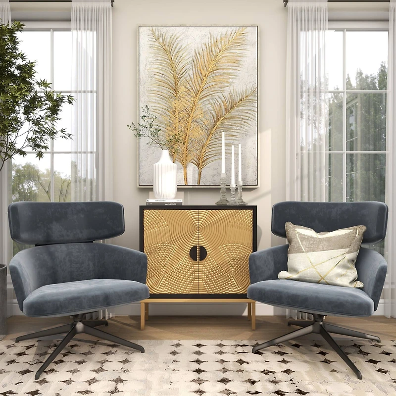 The Novogratz Clear Glass Candle Holder Set