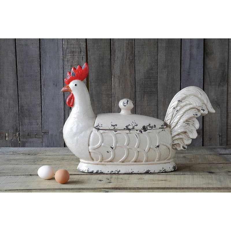 Hello Honey® 20" Rooster Container with Lid