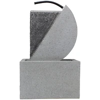 20" Gray Modern Style Rainfall Outdoor Water Fountain