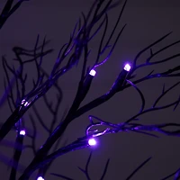 2ft. Pre-Lit LED Deluxe Black Twig Artificial Halloween Tree