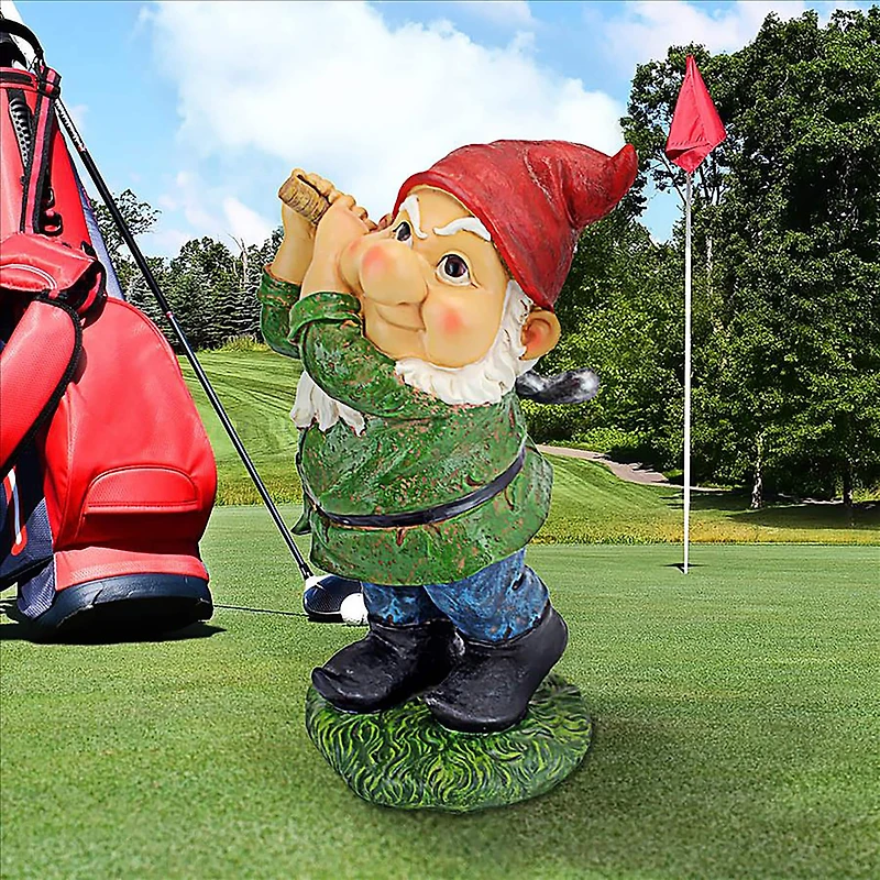 Design Toscano 12" Bogey Burt Garden Gnome Statue