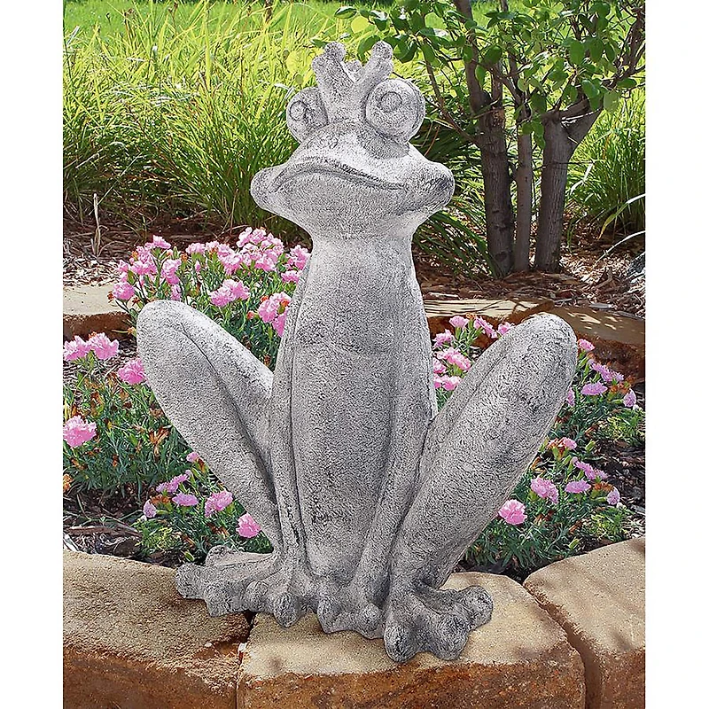 Design Toscano 28" Big Olde Bullfrog King Garden Statue