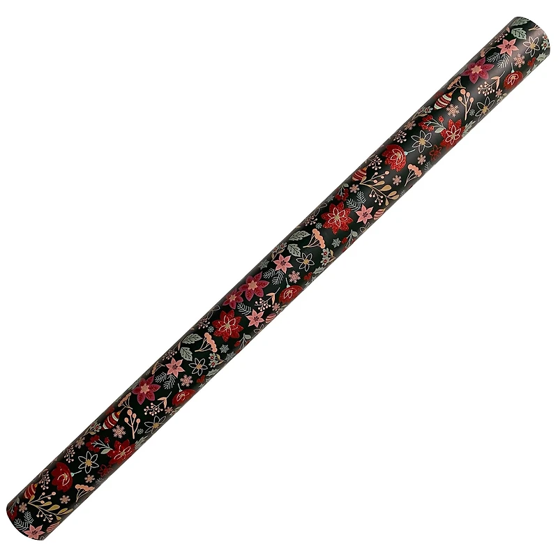 Green Floral Foil Premium Gift Wrap by Celebrate It™