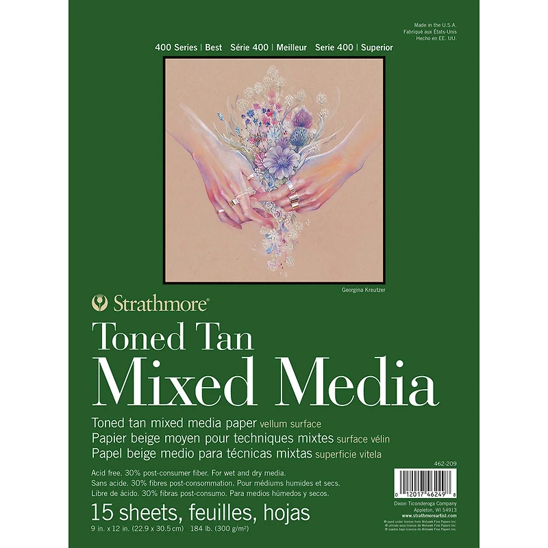 Strathmore® 400 Series Recycled Toned Tan Mixed Media Paper Pad