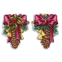 MP Studia Christmas Cone Plastic Canvas Counted Cross Stitch Kit