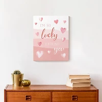 Lucky I  Found You 11" x 14" Canvas Wall Art