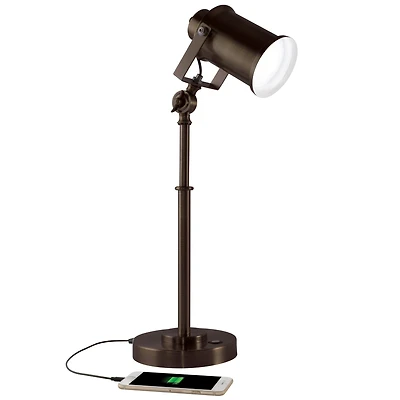 OttLite Wellness Series 22" Bronze Restore LED Desk Lamp