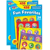 Trend Enterprises® Fun Favorites Stinky Stickers® Variety Pack, 3 Packs of 435ct.