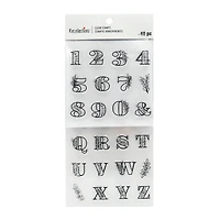 Foliage Alphabet & Numbers Clear Stamps by Recollections™