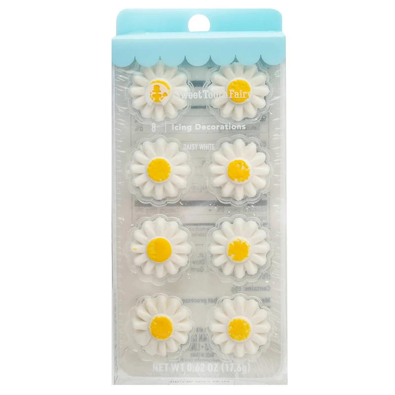 Sweet Tooth Fairy® White Daisy Icing Decorations
