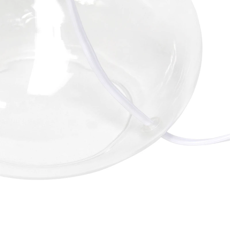 Simple Designs Glass Raindrop Table Lamp