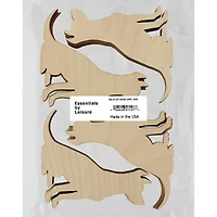 Essentials by Leisure Arts Flat Wood Dog, 24ct.