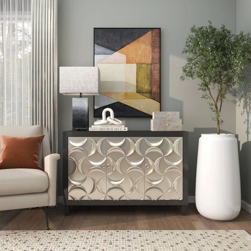 30" Tall White Floor Vase