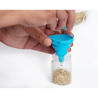 Teal Collapsible Silicone Funnel by Bead Landing™