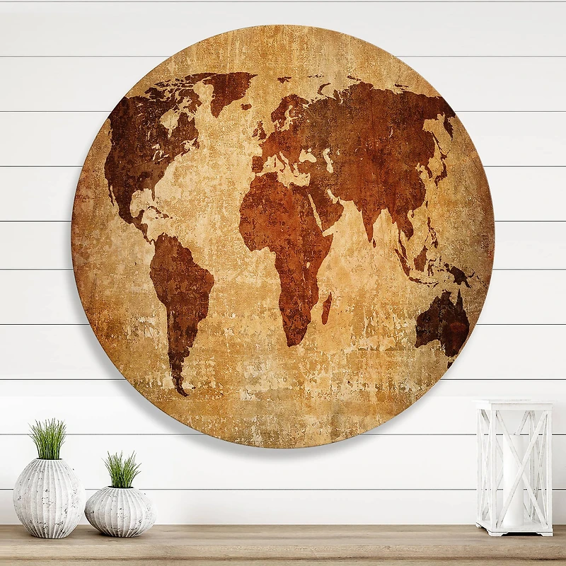 Designart - Ancient Map of The World XI