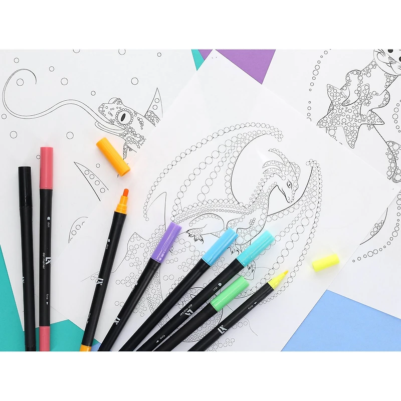 Leisure Arts® Spirit of Spring Dot Art Pad & Marker Set