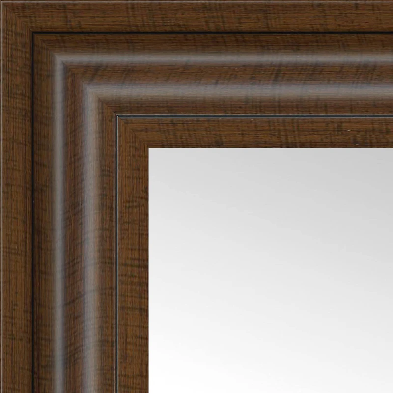 Timeless Frames® Wright Walnut 24" x 37" Framed Mirror