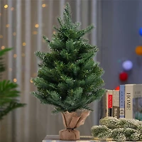 Costway 2ft. Pre‑Lit Tabletop Fir Artificial Christmas Tree with Timer LED Lights