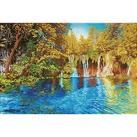 Diamond Dotz® Intermediate Picturesque Falls Plitvice Lakes National Park Diamond Facet Art Kit