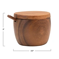 Hello Honey® Acacia Wood Covered Jar with Spoon