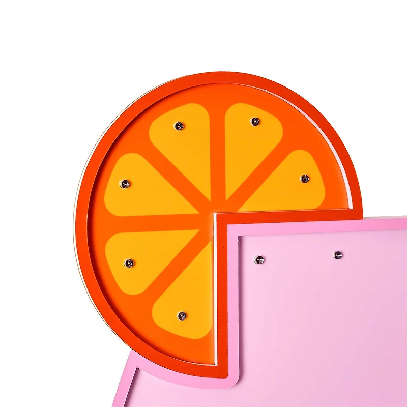 American Art Decor Tipsy LED Cocktail Plaque Wall Sign - 12" x 16" x 1"