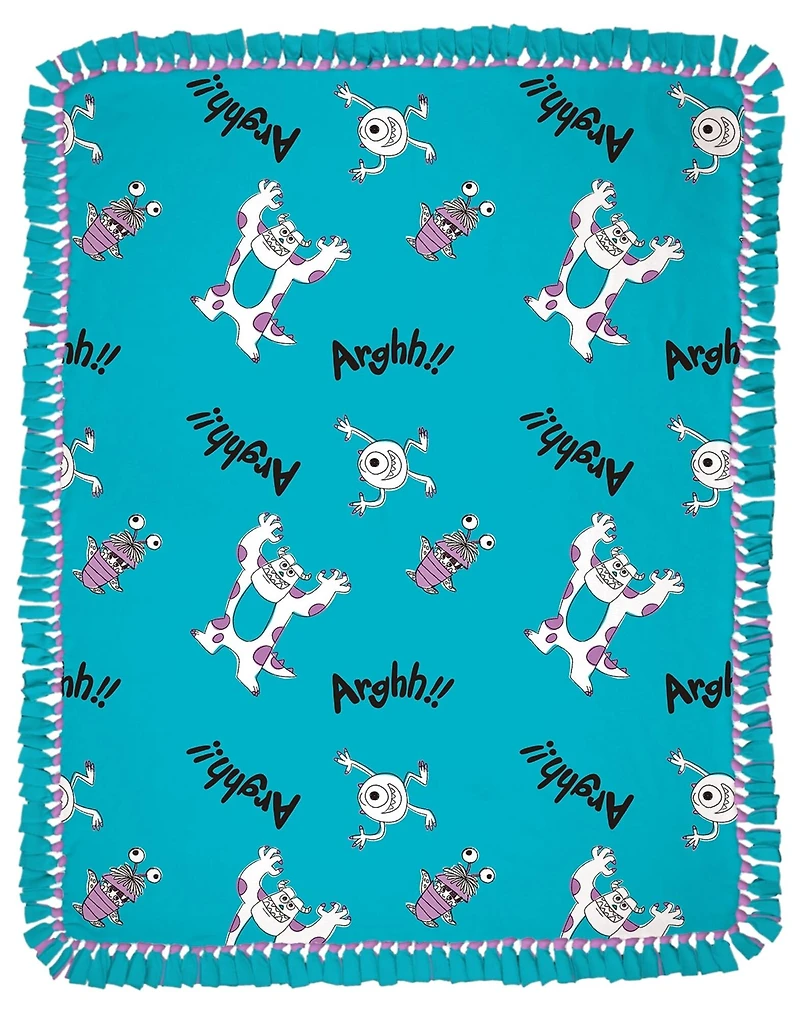 Monsters, Inc. 48" Monsters Make the Best Friends No Sew Fleece Throw Kit