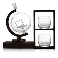 JoyJolt® Executive Computer 3-Piece Whiskey Decanter & Glasses Set