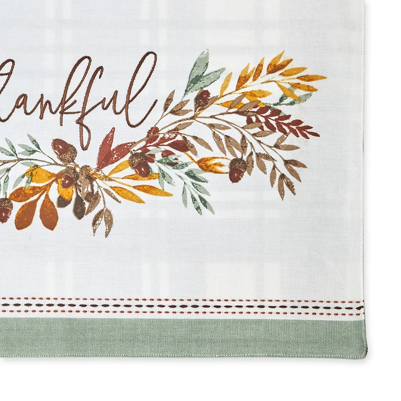 DII® Thanksgiving Autumn Fall Leaves Reversible Placemats, 4ct.