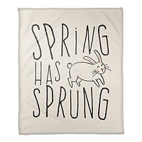 Spring Sprung Bun 4 50" x 60" Coral Fleece Blanket