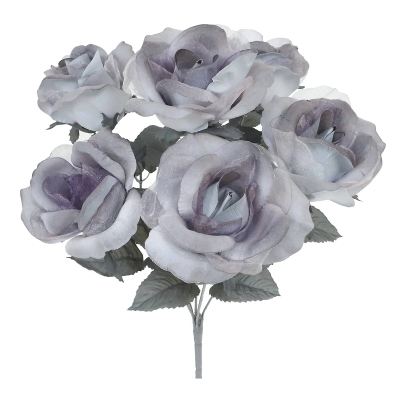 18" Gray Purple Rose Bush by Ashland®