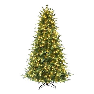 7.5ft. Pre-Lit Galveston Fir Artificial Christmas Tree, Color-Select LED Lights