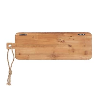 Brown Fir Modern Farmhouse Wall Decor, 8" x 24" x 1"