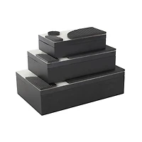 Black Wood Handmade Decorative Box Set
