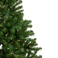 6ft. Pre-Lit Balsam Pine Artificial Christmas Tree, Clear Lights
