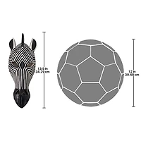 Design Toscano 13.5" Tribal-Style Zebra Mask
